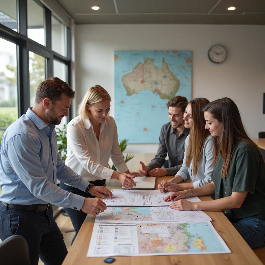 Crown Escapes team planning tours